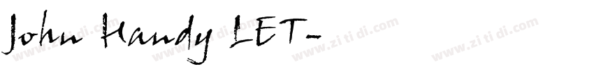 John Handy LET字体转换